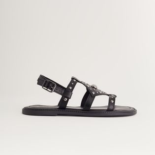Rasteira Tachas Metálicas - PRETA