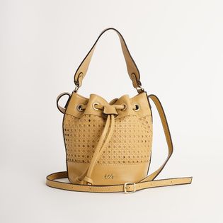 Bolsa tote couro - DOCE DE LEITE