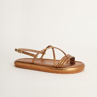 Papete Tiras Meia Cana Metalizada - BRONZE