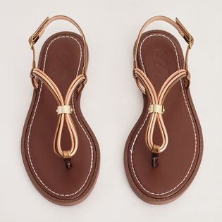 Rasteira Fios Metalizados - BRONZE/ACOBREADO/ROSE