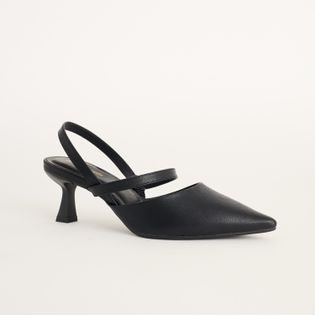 Scarpin com salto taça - PRETA