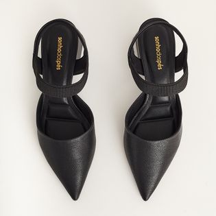 Scarpin Bico Fino Comfort - PRETA