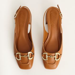 Scarpin Slingback de Bico Quadrado - SELA