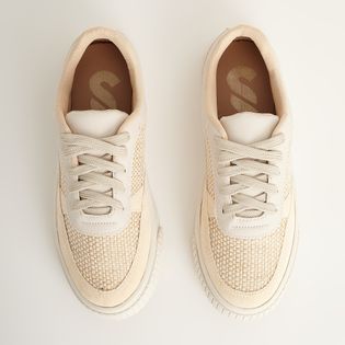 Tênis em ráfia com camurça - COTTON/NATURAL/ANGELICAL