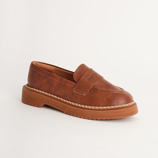 Mocassim com Costura Artesanal - CAMEL