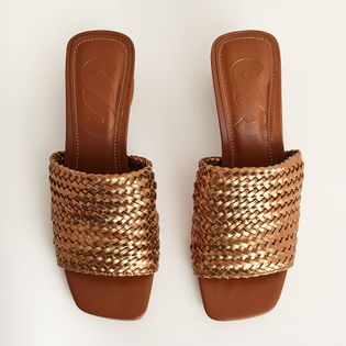 Tamanco Artesanal Tressê - BRONZE