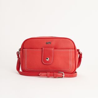 Bolsa Pequena Pespontada: Prática e Estilo para o Dia a Dia - VERMELHO RADIANTE