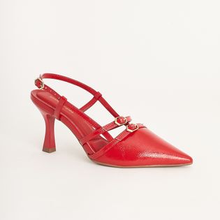 Scarpin Slingback Salto Taça - VERMELHO
