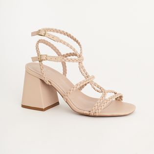 Sandália Gladiadora com Tranças Delicadas - MILK