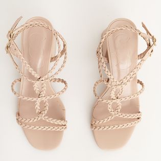 Sandália Gladiadora com Tranças Delicadas - MILK