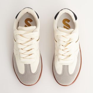 Tênis Isla - BRANCO/CINZA/PRETO/DOURAD