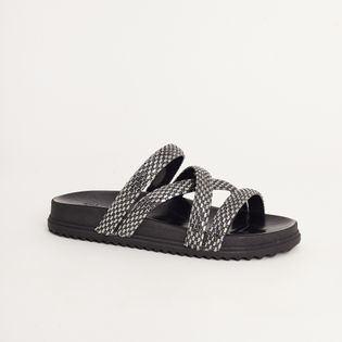 Papete Tiras com Pedraria - PRETO/ONIX