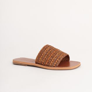 Rasteira Tramado - CAMEL/EXPRESSO/BRONZE