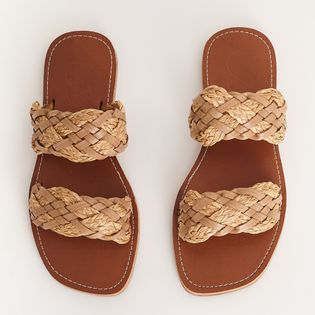 Rasteira Margarida - NATURAL/CAMEL