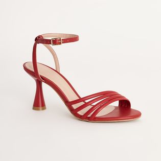 Sandália Salto Taça - VERMELHO