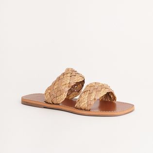 Rasteira Margarida - NATURAL/CAMEL