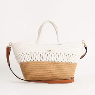 BOLSA G RAFIA - OFF WHITE/NATURAL