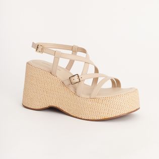 Plataforma Tiras com Fivela - MILK