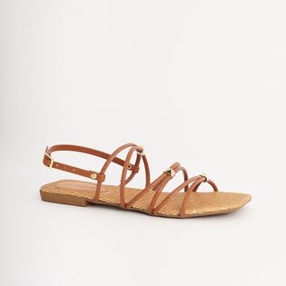 Rasteira Tiras com Spikes - CASCA