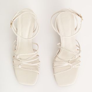 Sandália Média de Bico Quadrado - COTTON