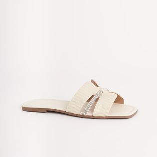 Rasteira H Texturizada - COTTON