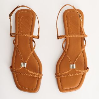 Rasteira Trancinhas com Ajuste - CASCA