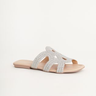 Rasteira em Strass - CRISTAL