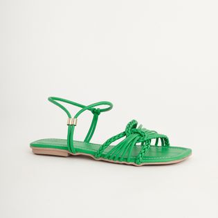 Rasteira Tranças Enlaçadas - VERDE BROTO