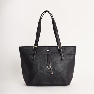 Bolsa grande com argola - PRETA