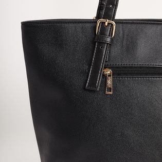 Bolsa grande com argola - PRETA