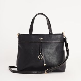 Bolsa média com argola - PRETA