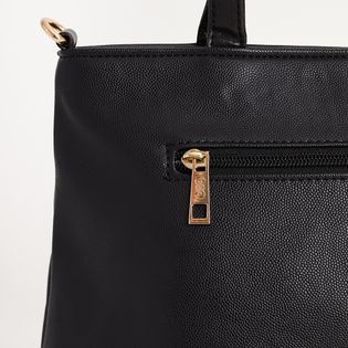 Bolsa média com argola - PRETA