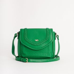 Bolsa média texturizada - VERDE BROTO