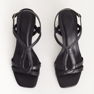 Sandália Couro a Fio - PRETA