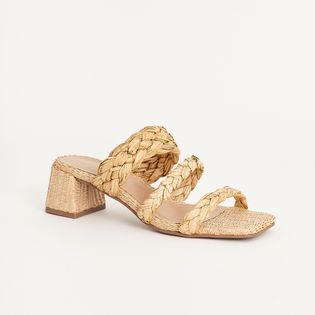 Tamanco Tranças Ráfia - NATURAL