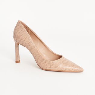 Scarpin couro texturizado - FENDI