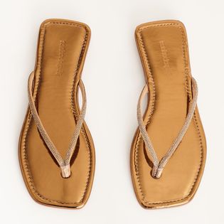 Rasteira Chinelo Slim Luz - DOURADO