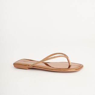 Rasteira Chinelo Slim Luz - DOURADO