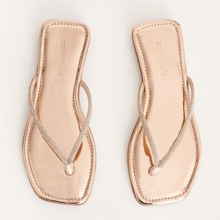 Rasteira Chinelo Slim Luz - ROSE