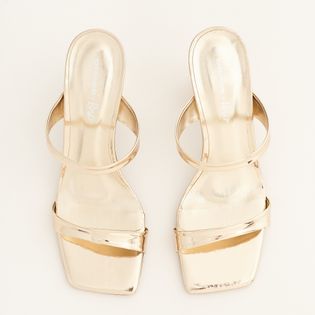 Tamanco Celine Metalizado - CHAMPAGNE