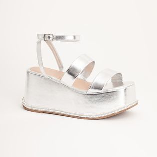 Plataforma Stella Metalizada - PRATEADO