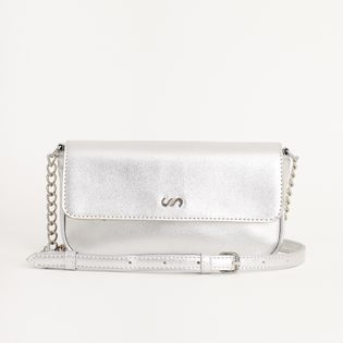 Bolsa tote pequena - PRATEADO