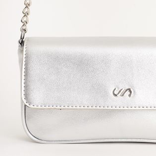 Bolsa tote pequena - PRATEADO