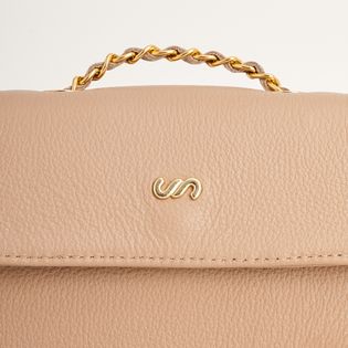 Bolsa Couro Alça Corrente - FENDI