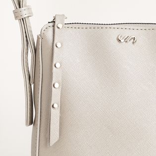 Bolsa quadrada metalizada - PRATEADO