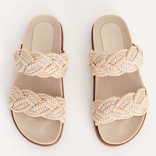 Papete Artesanal Cordões Fios Pratas - MILK/DOURADO