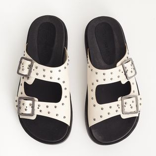 Papete Fivelas Metálicas - OFF WHITE