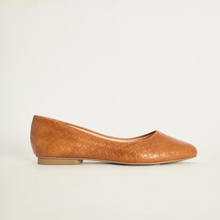Sapatilha napa tresse - CAMEL