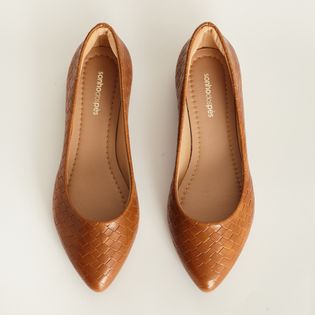 Sapatilha napa tresse - CAMEL