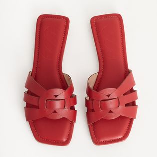 Rasteira Recortes - VERMELHO